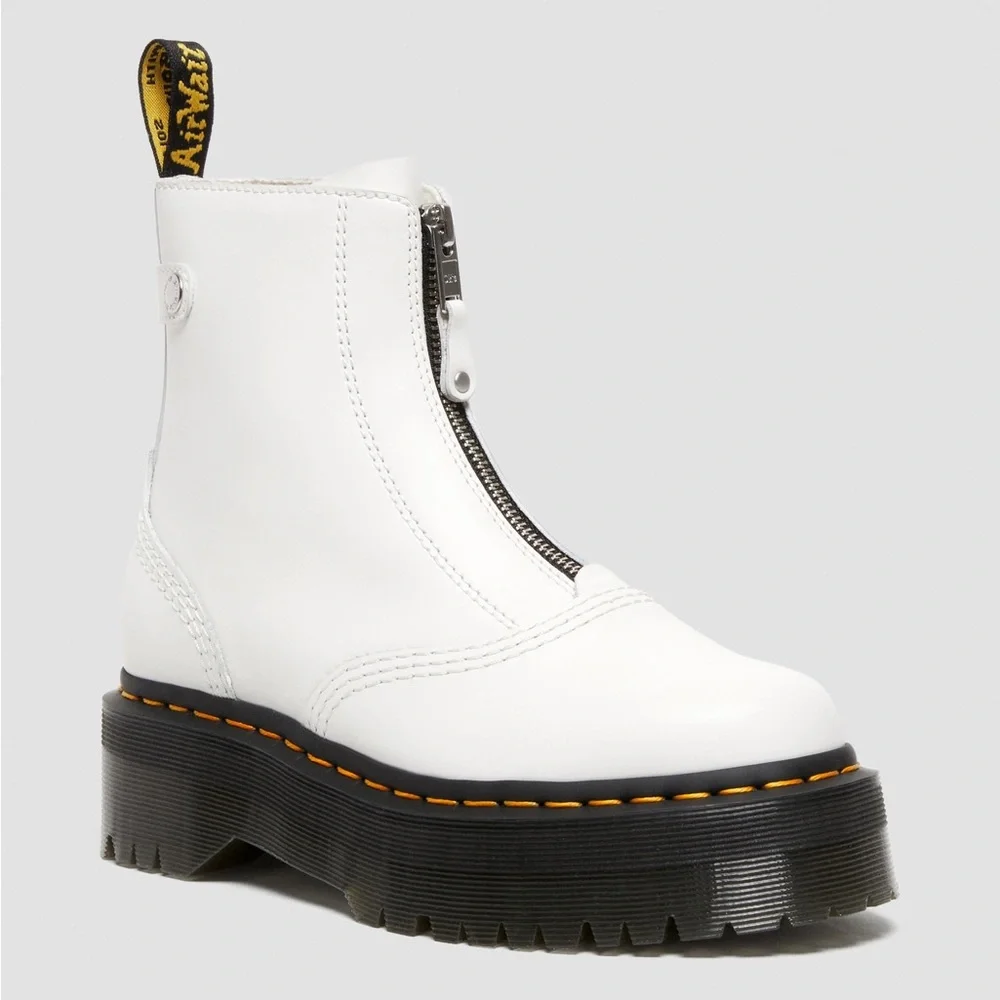 DR MARTENS Leather Jetta Booties